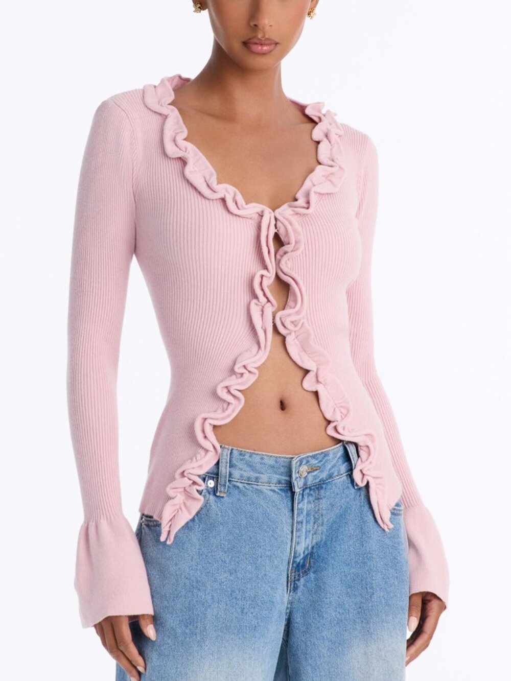 Ruffle Cardigan